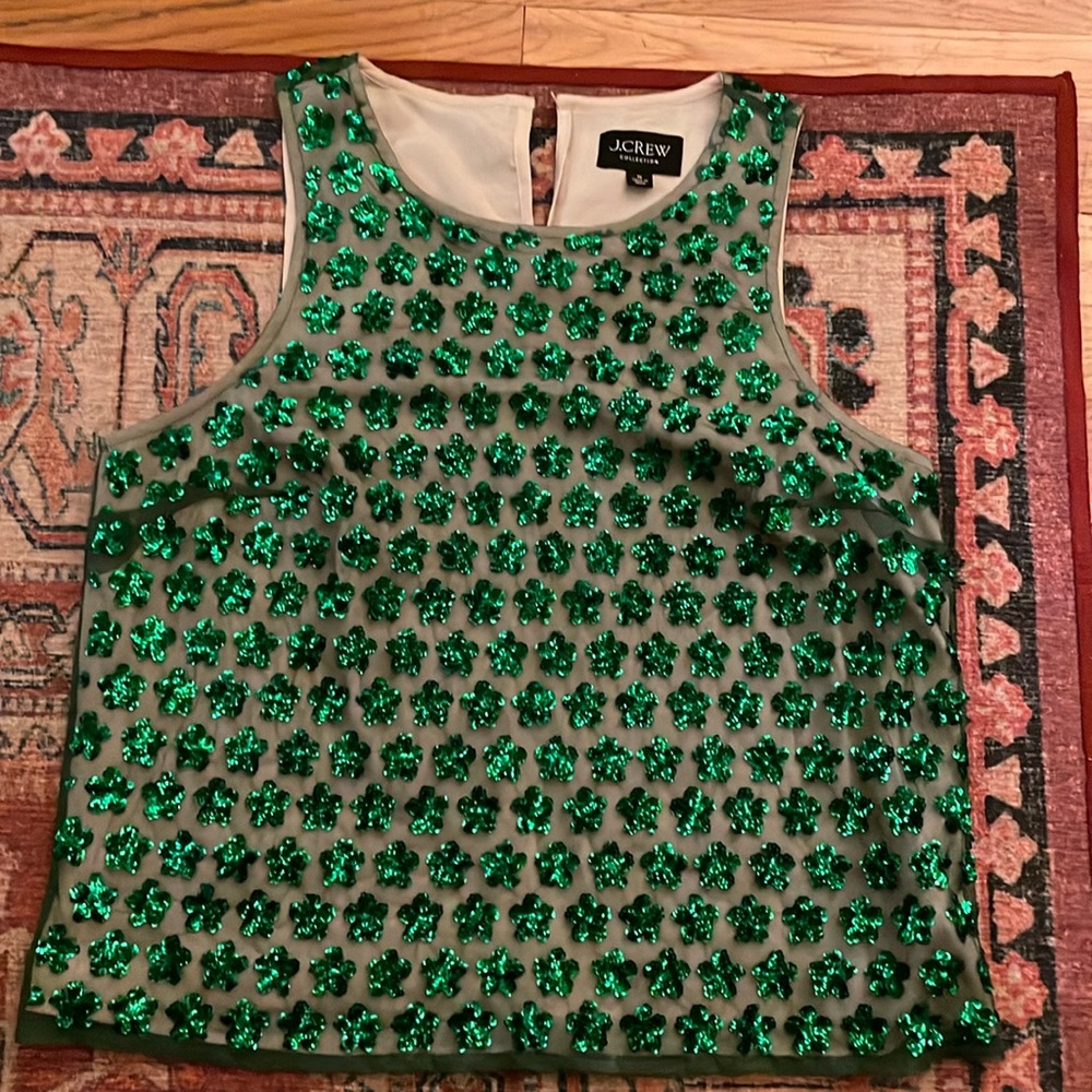 J crew sequin tank